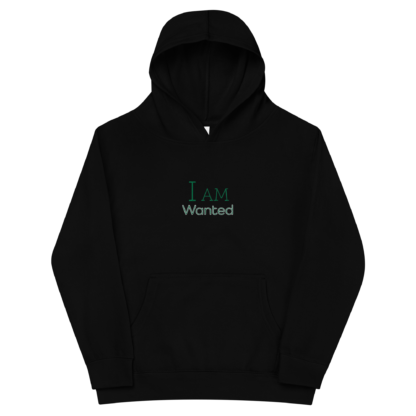 I am wanted Kids fleece hoodie - Image 2