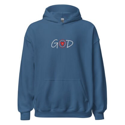 God is Good Adult Unisex Hoodie - Dark - Image 6