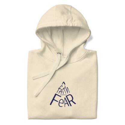 Faith over Fear Adult Unisex Hoodie - Light - Image 7