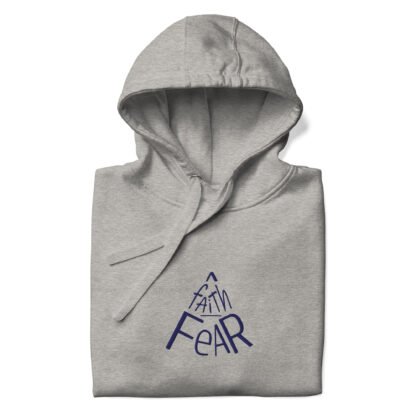 Faith over Fear Adult Unisex Hoodie - Light - Image 6