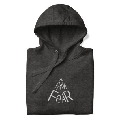 Faith over Fear Adult Unisex Hoodie - Dark - Image 6