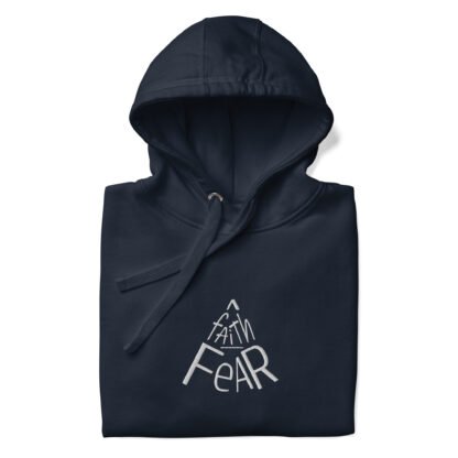 Faith over Fear Adult Unisex Hoodie - Dark - Image 4