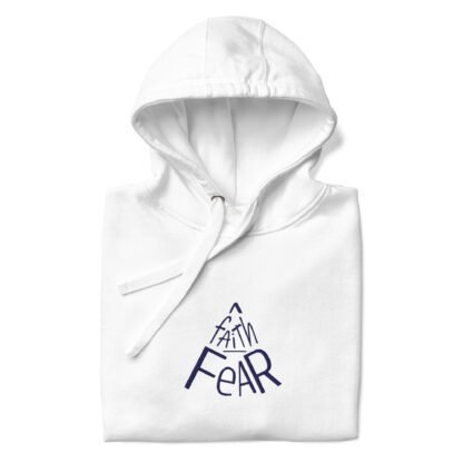 Faith over Fear Adult Unisex Hoodie - Light - Image 8